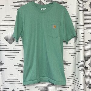 Carhartt loose fit seafoam green shirt